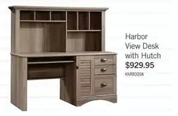 The Brick Harbor View 62.25 Office Desk with Hutch – Salt Oak offer
