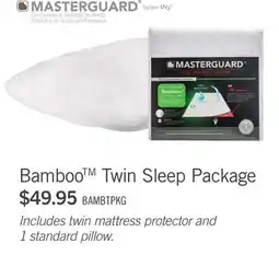 The Brick Bamboo Twin Sleep Package offer