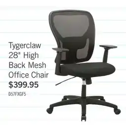 The Brick Tygerclaw 28 High Back Mesh Office Chair - Black offer