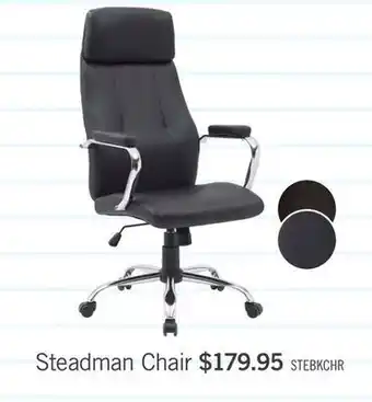 The Brick Steadman 24.4 Office Chair - Black offer