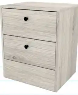 The Brick Hart Bedside 2-Drawer Nightstand, 18.4W x 22.2H, Made in Canada - White offer