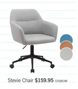 The Brick Stevie 23 Swivel Office Chair with Adjustable Height – Grey offer
