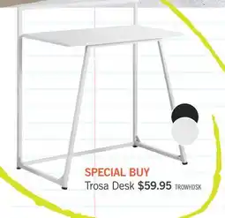 The Brick Trosa 30 Office Desk - White offer