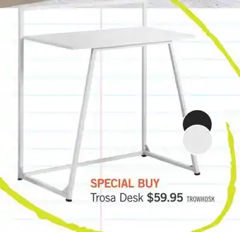 The Brick Trosa 30 Office Desk - White offer