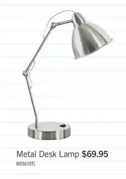 The Brick 17 Nickle Metal Desk/Task Lamp wiht USB Charging offer