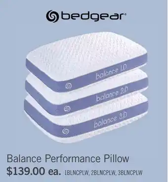 The Brick Bedgear Balance 1.0 Performance Queen Pillow – Stomach Sleeper offer