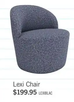 The Brick Lexi 28.35 Fabric Accent Chair – Blue offer