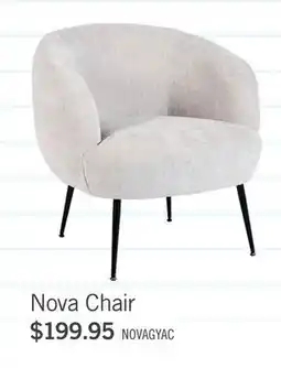 The Brick Nova 28.7 Boucle Fabric Accent Chair – Light Grey offer