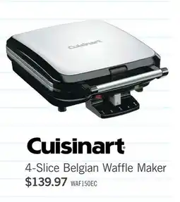 The Brick Cuisinart 4-Slice Belgian Waffle Maker - WAF-150EC offer