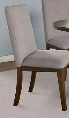 The Brick Chelsea Dining Chair with Linen-Look Fabric - Brown offer