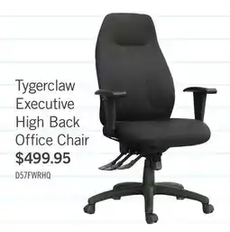The Brick Tygerclaw Executive High Back Offi ce Chair offer