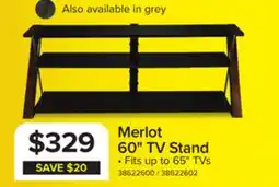 Leon's Merlot 60 TV Stand - Espresso, Black offer