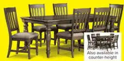 Leon's Bilboa 7-Piece Counter Height Dining Set - Roasted Oak offer