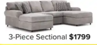 Leon's Jupiter 3-Piece Sectional - Ash Grey offer