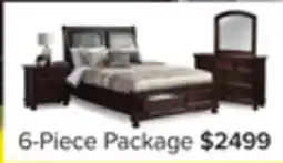Leon's Chester 6-Piece Queen Storage Bedroom Package - Cherry offer