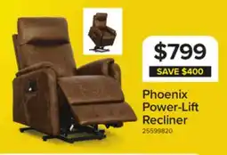 Leon's Phoenix Power Lift Recliner Chair - Brown offer