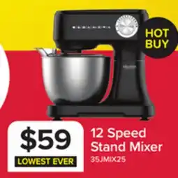 Leon's 3.5L Stand Mixer 12 Speed - Black offer