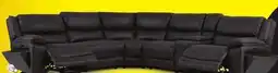 Leon's Weston 6-Piece Power Reclining Sectional with Console - Granite offer
