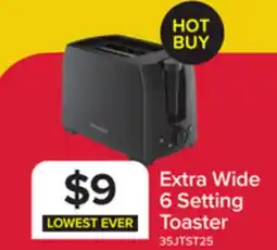 Leon's 2-Slice Extra Wide Slot Toaster - Black offer