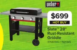 Leon's Weber Slate 28 Rust-Resistant Griddle offer