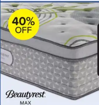 Leon's Beautyrest Max Mellow Euro Top Firm Queen Mattress offer