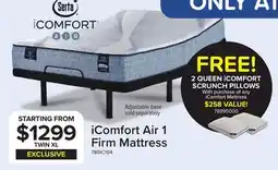 Leon's Serta iComfort AIR 1 Firm 11.5 Twin XL Mattress offer