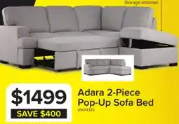 Leon's Adara 2-Piece Sectional with Left-Facing Pop-Up Bed - Beige offer