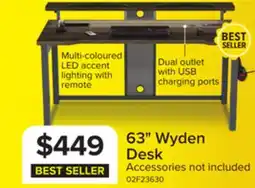 Leon's Wyden Desk - Rustic Brown offer
