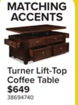 Leon's Turner 46 Lift-Top Coffee Table - Walnut offer