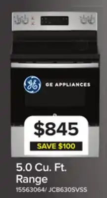 Leon's GE 30 Stainless Steel Freestanding Electric Range (5.0 Cu.Ft) - JCB630SVSS offer