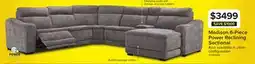 Leon's Madison 6-Piece Dual Power Reclining Sectional with Right-Facing Chaise - Brown offer