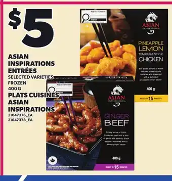 Independent City Market ASIAN INSPIRATIONS ENTRÉES offer