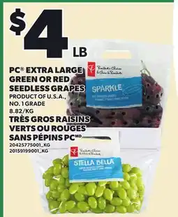 Independent City Market PC EXTRA LARGE GREEN OR RED GREEN OR RED SEEDLESS GRAPES offer