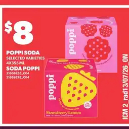 Independent City Market POPPI SODA offer