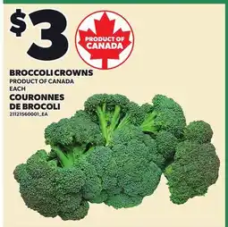 Independent City Market BROCCOLI CROWNS offer