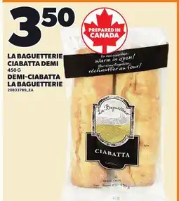 Independent City Market LA BAGUETTERIE CIABATTA DEMI offer