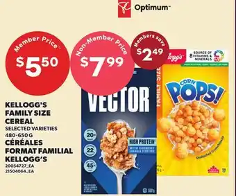Independent City Market KELLOGG'S FAMILY SIZE CEREAL offer