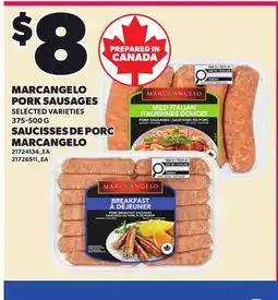 Independent City Market MARCANGELO PORK SAUSAGES offer