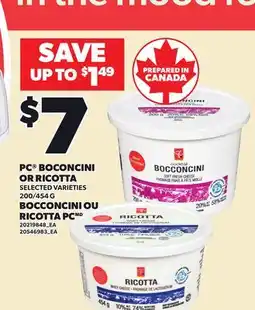 Independent City Market PC BOCONCINI OR RICOTTA, 200/454 G offer