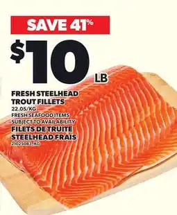 Independent City Market FRESH STEELHEAD TROUT FILLETS offer