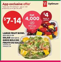 Independent City Market LARGE FRUIT BOWL, 459-659 G OR SALAD 448-629 G offer