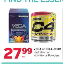 Rexall VEGA or CELLUCOR Hydration or Nutritional Powders offer