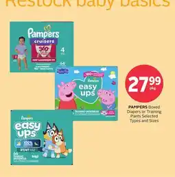 Rexall PAMPERS Boxed Diapers or Training Pants offer