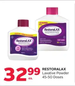 Rexall RESTORALAX Laxative Powder offer