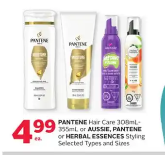 Rexall PANTENE Hair Care 308mL- 355mL or AUSSIE, PANTENE or HERBAL ESSENCES Styling offer
