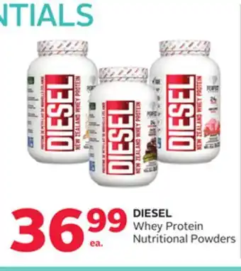Rexall DIESEL Whey Protein Nutritional Powders offer