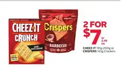 Rexall CHEEZ-IT 191g-200g or CRISPERS 145g Crackers offer
