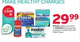 Rexall PEPCID Tablets 50's-60's or IMODIUM 2mg Capsules, Caplets or Tablets 20's-36's offer