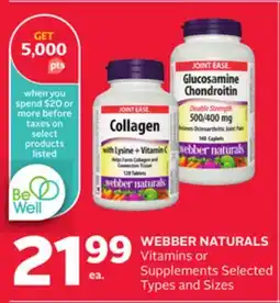 Rexall WEBBER NATURALS Vitamins or Suplements offer