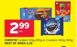 Rexall CHRISTIE Cookies 150g-287g or Crackers 180g-386g offer